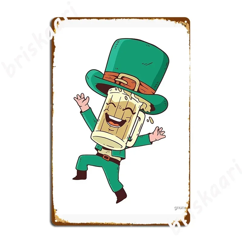 St Patrick Cartoon Funny Design Metal Plaque Poster Vintage Home Wall pub Garage Decoration Tin sign Posters