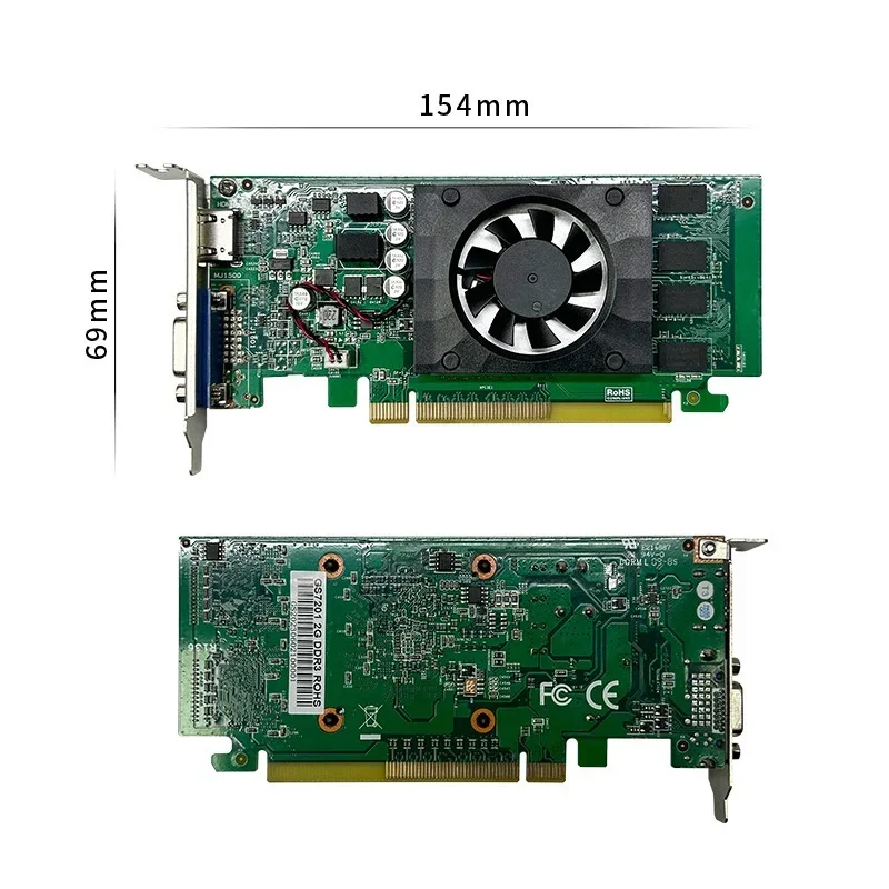 Cloud storage graphics card JingJiawei JM7201 PCIE UOS bid Kirin independent graphics card industrial grade 2G