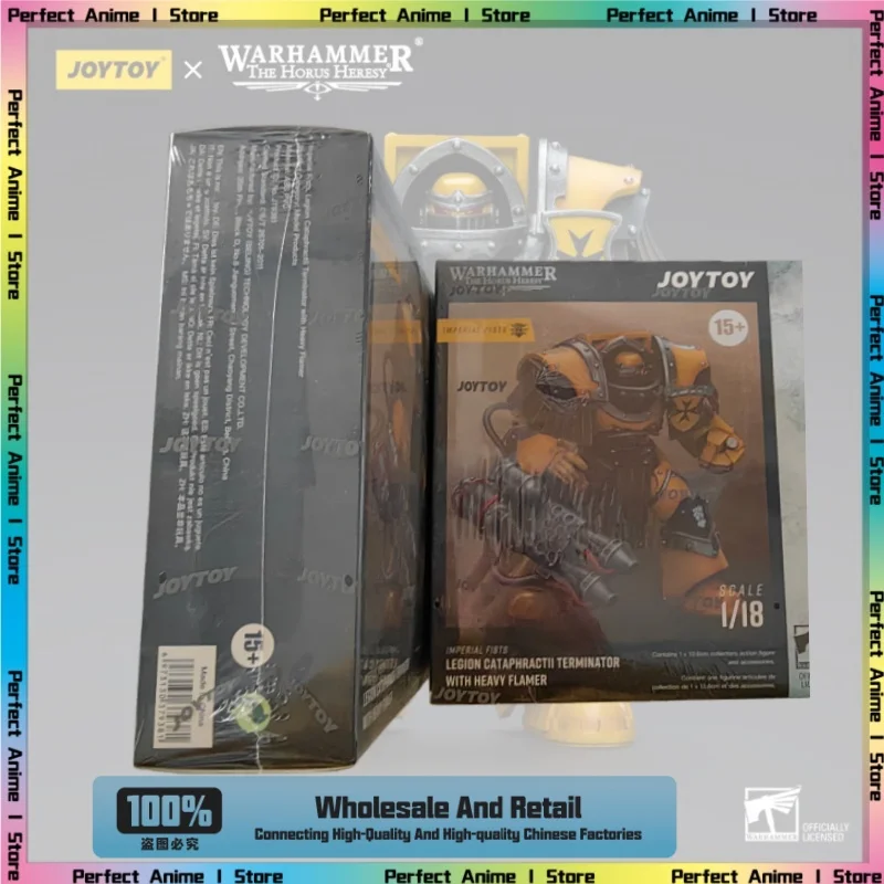 

OYTOY Warhammer 40K Императорский кулак Кавалерия Терминатор Легионов Кавалерийский терминатор, оснащенный тяжелым вогнеметром 1:18