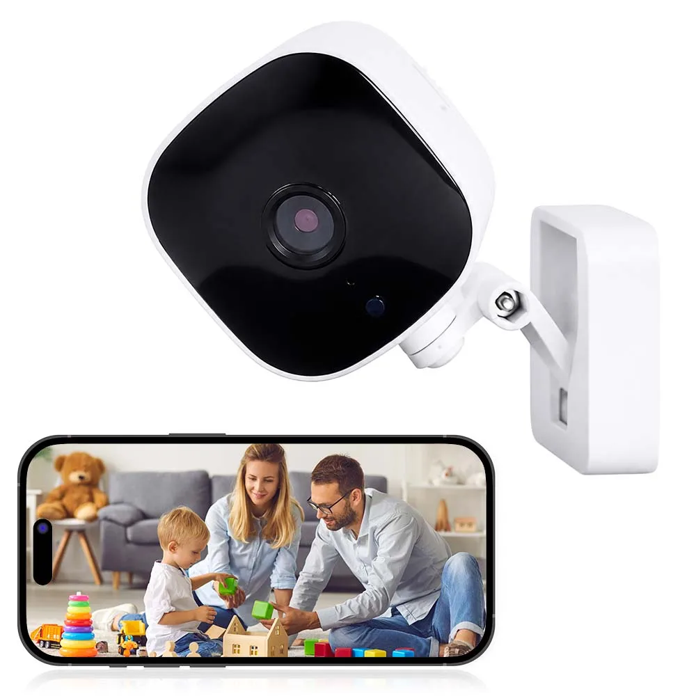 Wireless Window Camera Full Color Night Vision Indoor Security Camera Replaces Outdoor Cam Through Window Surveillance Camera