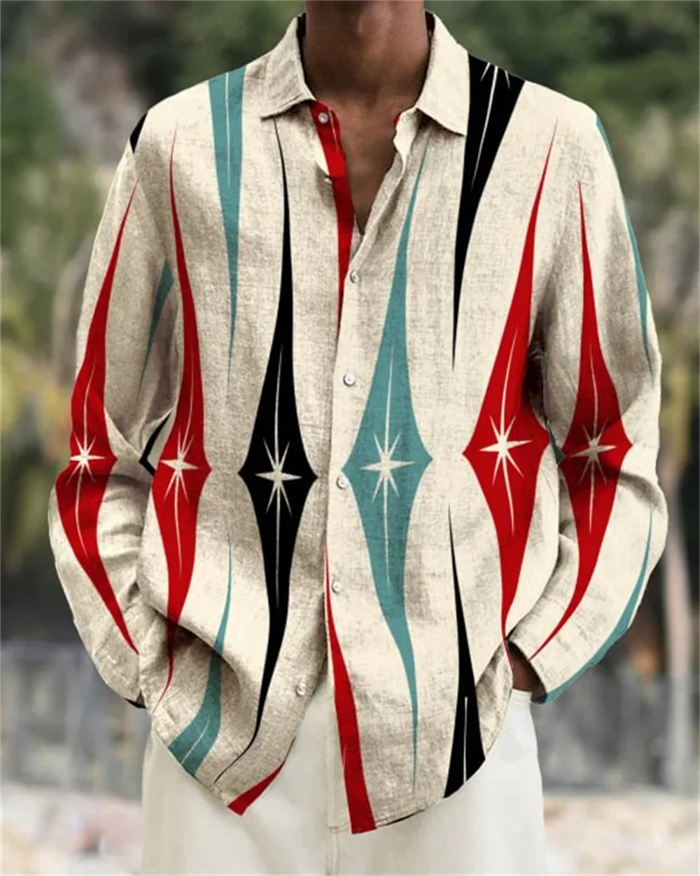 

Men's 10 Color Natural Plant Flowers 3D Print Short Sleeve Lapel Hawaii Beach Party Lightweight Breathable Casual Shirt Outer