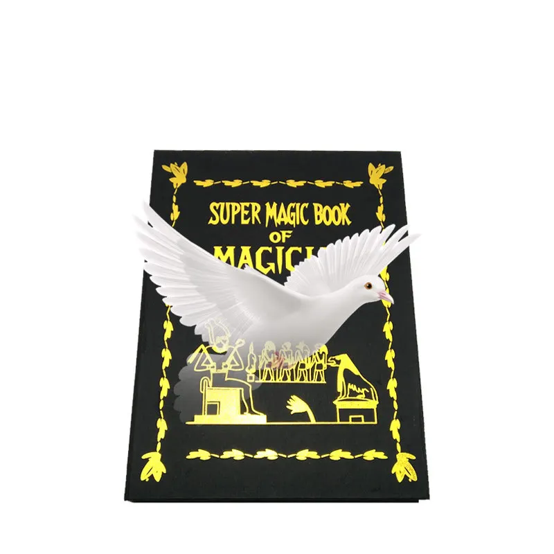 Big size 28cm*20cm*3cm Metamopho Dove From Book Stage or Platform Magic Tricks props professional magician magia illusion