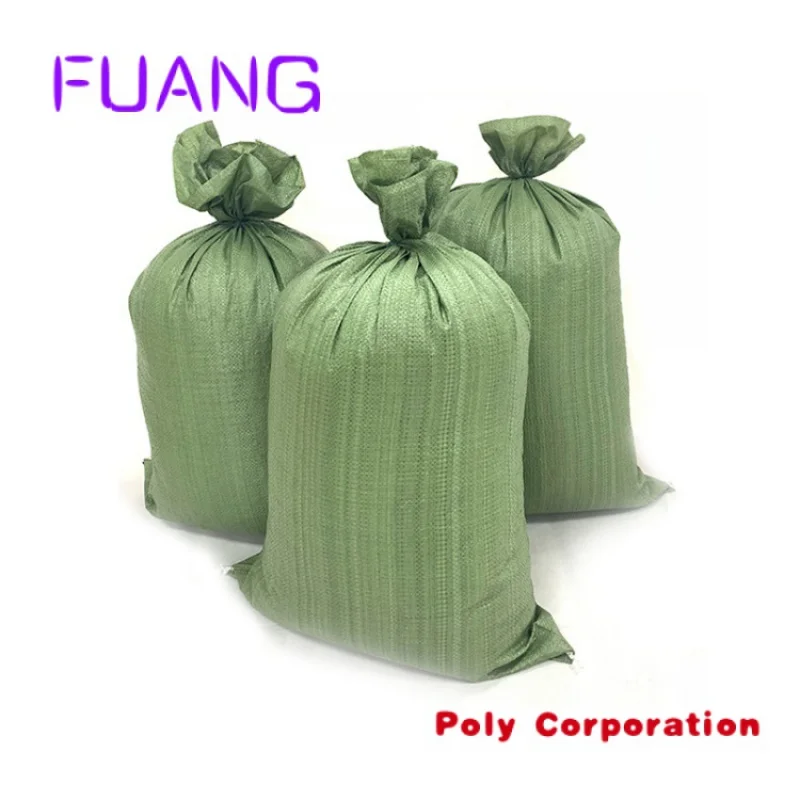 Custom  GREEN PP WOVEN BAGS/RECYCLE BAGS IN VIET NAM