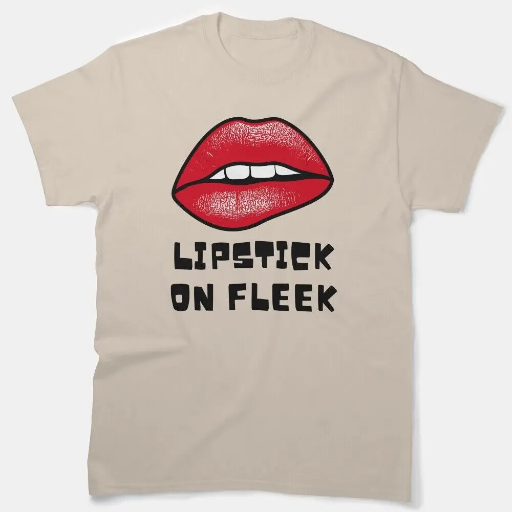 

Lipstick On Fleek Classic Unisex summer T-shirt Cotton fashion couple clothes