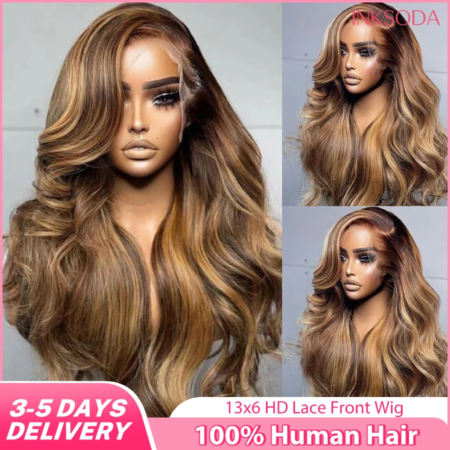 

Выделите парик 13x6 HD Парик фронтальной части шнурка 100% человеческие волосы Медовый блондин Объемная волна 13x4 Парики фронта шнурка Человеческие волосы Светлый цветной парик