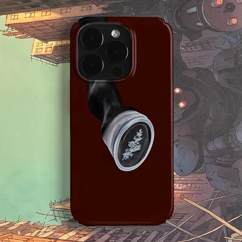 

Wine Red Snowflake Art Phone Case for IPHONE 17 Air 16E 15 PROMAX 14 Plus 13 12 MINI 11 PRO 16Plus XR XS MAX Acrylic Phone Cover