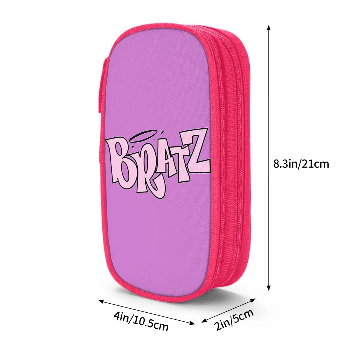 Bratz Logo Y2k (3) Pencil Case Boy Girl Aesthetic Pen Box Graphic School Pencil Cases Stationery Birthday Gift