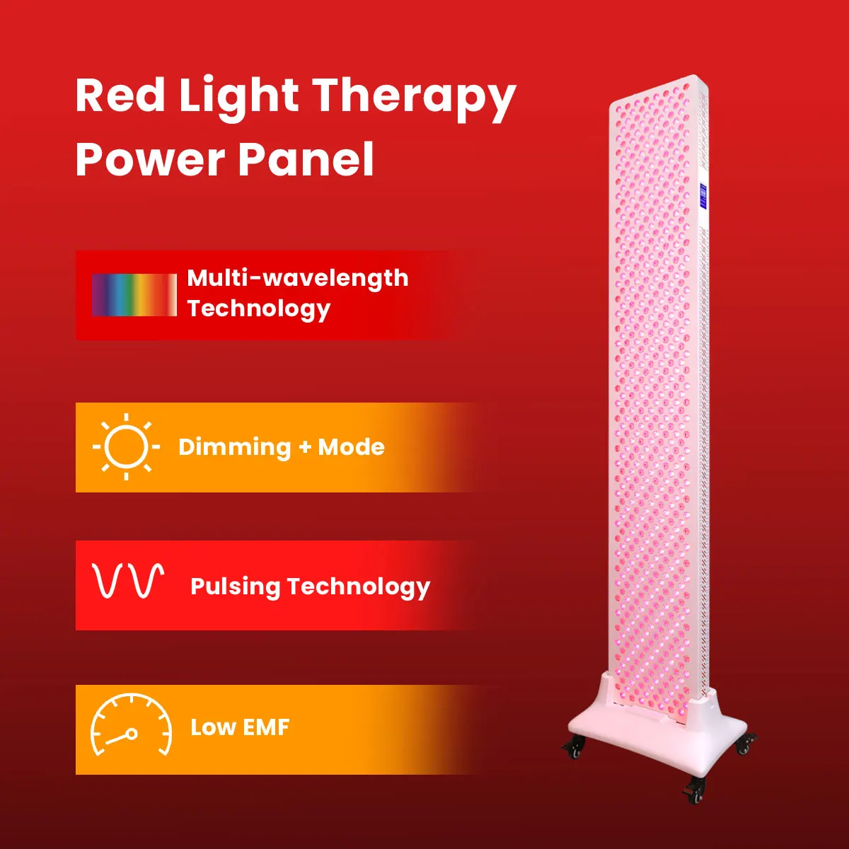 

Сенсорный экран Ideatherapy, 600 светодиодов RL600MAXpt, 7 волн с синим светом, красная световая терапевтическая панель всего тела, свет для облегчения боли