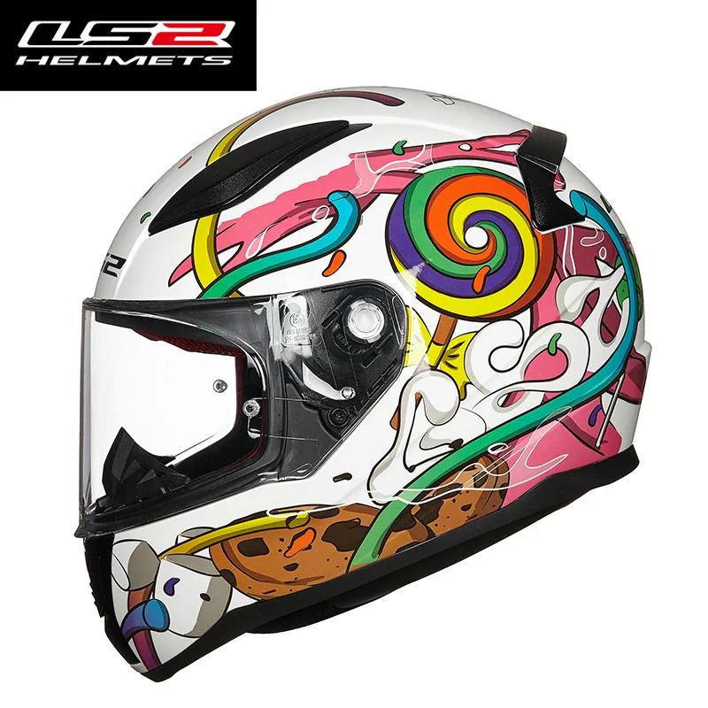 

Original LS2 Motorcycle Helmet 52 To 56cm Boys Girls Four Seasons Universal Full Helmet Children's Safety Helmet LS2 FF353