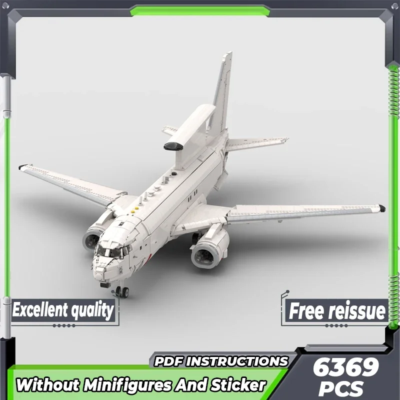 Military Aircraft Model Moc Building Bricks Boeing E-7 Wedgetail Technology Modular Blocks Gifts Christmas Toy DIY Sets Assembly