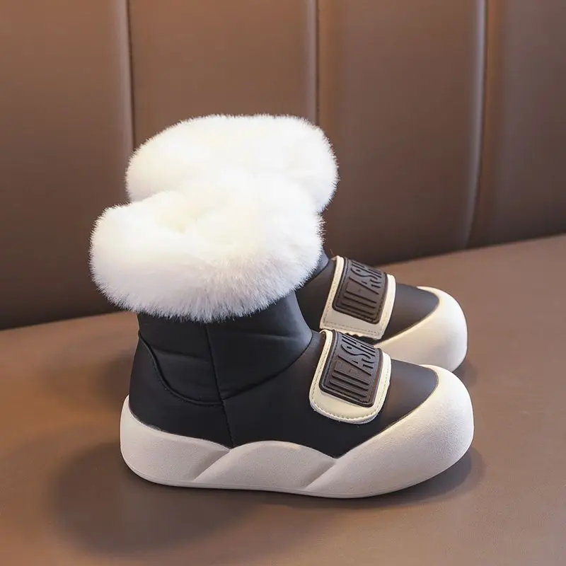 2026 New Kids Girls Winter Snow Boots Fashion Thermal Insulated Warm Cotton Boots for Children​