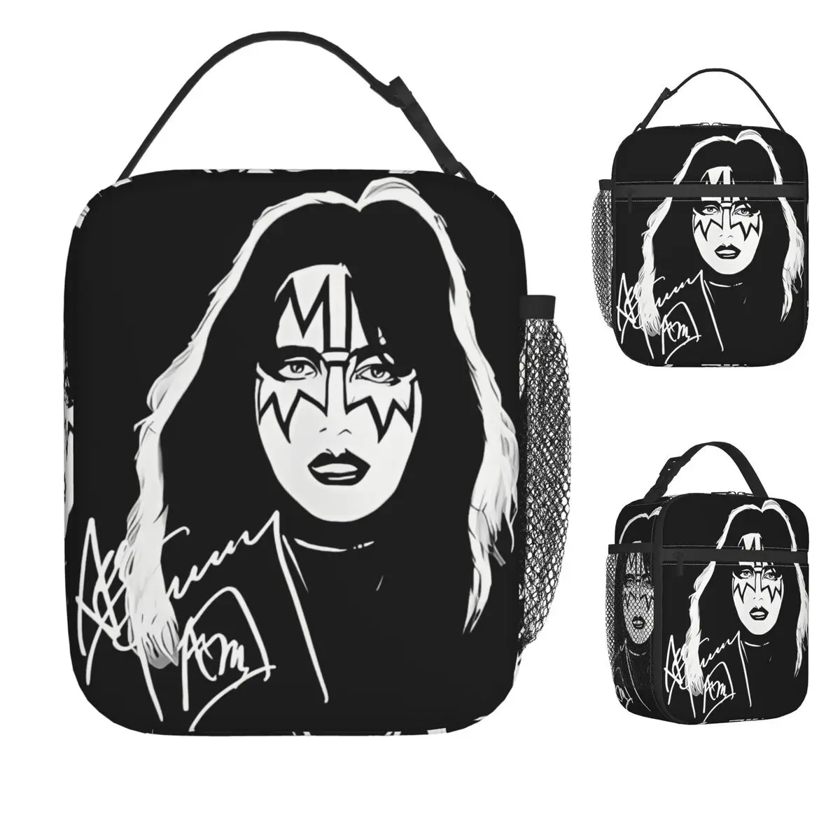 

New Popular Ace Frehley Gift For Fans Lunch Bag Leisure Lunch Box For Portable Zipper Cooler Bag Designer Thermal Lunch Bags