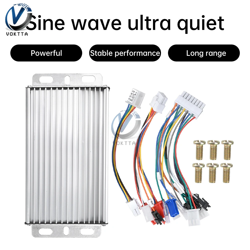 48V 60V 72V 50A Regolatore di velocità del motore brushless universale 500W-3000W Regolatore di veicoli elettrici a onda sinusoidale Driver a tre modalità