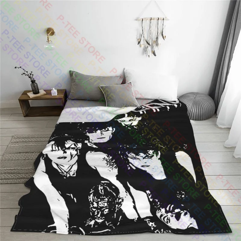 Alien Sex Fiend Band Photo Blanket Shaggy Comfort Breathable Faux Fur Throw Machine Washable