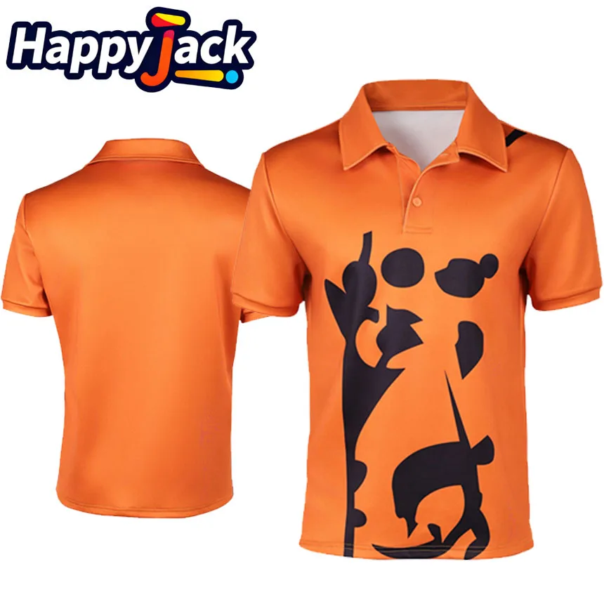 

Sanji Cosplay Orange T-shirt Costume Movie Pirate Roleplay Adult Men Top Halloween Carnival Disguise Party Clothing Suits