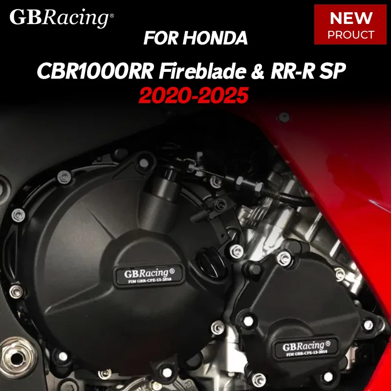 

GBRacing For HONDA CBR1000RR Fireblade & RR-R SP Engine Cover Set 2020-2025 Clutch Cover Pulse Cover protector de motor moto