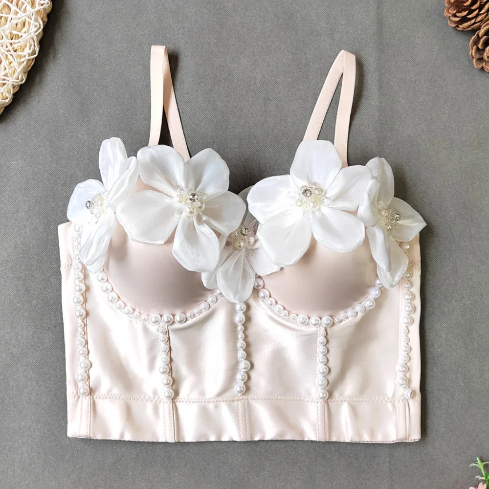 

Fashion Elegant Crop Tops New Vintage Push Up Bra Corset Ladies Party Wear Y2k Top Tank Top Women Blusas Sexy Woman Clothing