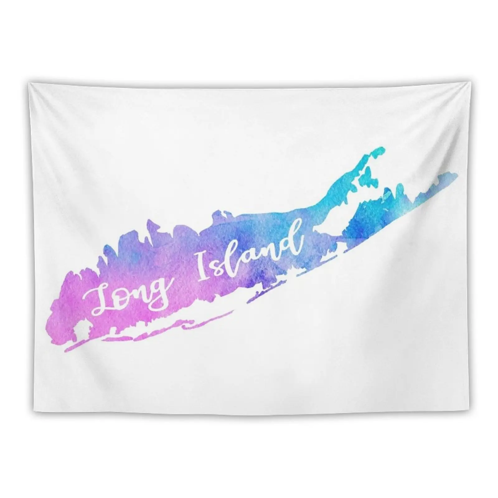 

Long Island Watercolor Tapestry Home Decor Aesthetic Kawaii Room Decor Nordic Home Decor Tapestry