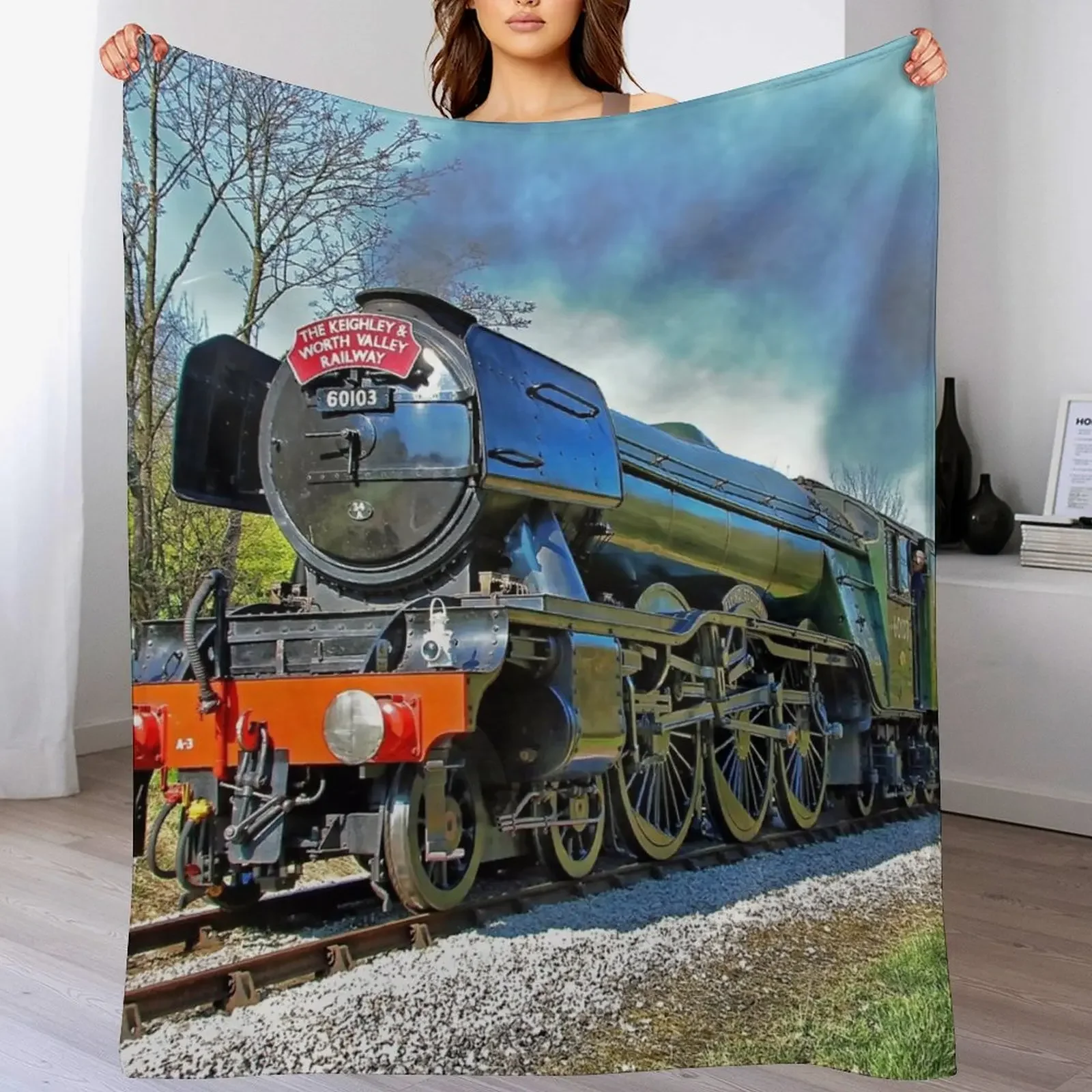 

The Flying Scotsman on theKWVR - 1 Throw Blanket Sofa anime Cute Heavy Blankets