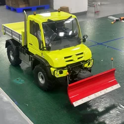 U423 RC Truck 1/10 4x4 WD Metal Climbing Truck with Hydraulic Snow Shovel RC Dump Truck RTR Boys Remote Control Car Model Toy