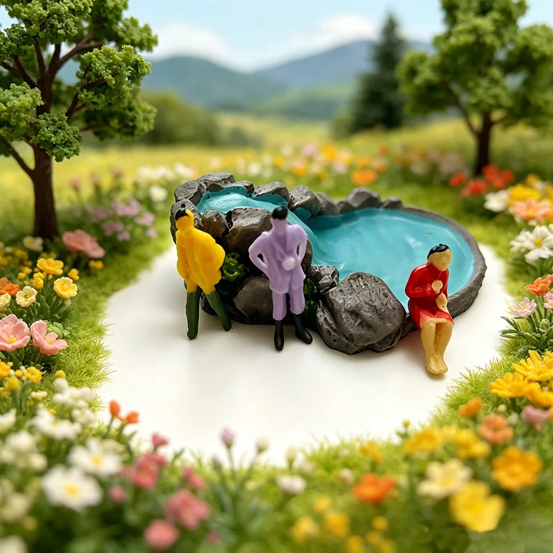 Gemischte Miniatur-Figuren im Maßstab 1:87 HO, bemalte Passagiermodelle, menschliche Maßstabsmodelle, Menschenfiguren in zufälligen Posen, Diorama, 20/50 Stück – Detail 5