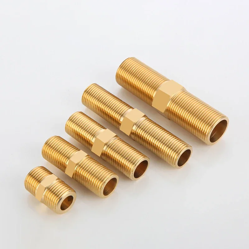 10 قطعة 1/2 "3/4" النحاس عرافة الحلمة وصلة أنابيب BSP ذكر الموضوع محول سريع مقرنة مدخل الأنابيب المشتركة الملحقات