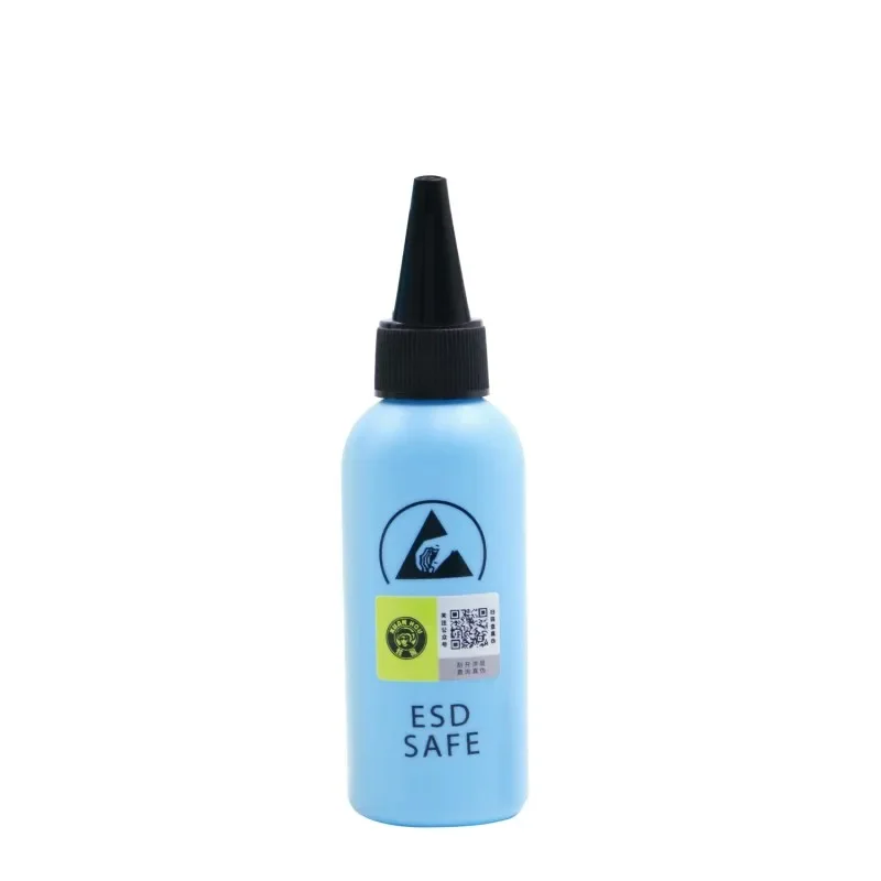 1/2pcs 60ML ESD dispenser Plastic solvent bottle High quality leak proof needle bottle for Glue removal liquid flux rosin bottle