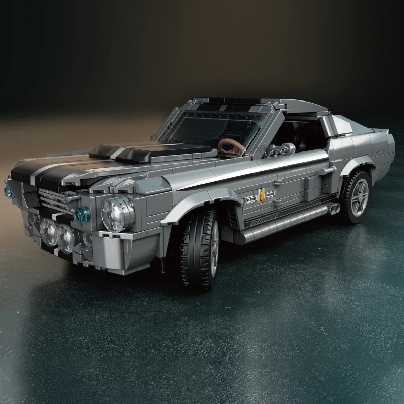 Retro Building Block Toy Ford Mustang Shelby GT500 Building Block Toy Set (925pcs) Birthday Gift/Christmas Gift view 2