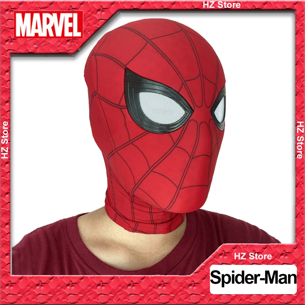 Marvel Spider-Man: Homecoming Holland Spiderman Mask with Faceshell & Small Eyes 1:1 3D Handmade Halloween Cosplay Birthday Gift