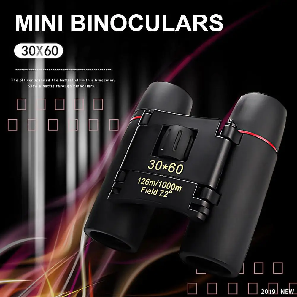 

Профессиональный телескоп 30x60, мини-бинокль с широким углом обзора, центральной фокусировкой, для наблюдения за птицами на открытом воздухе, путешествий, охоты