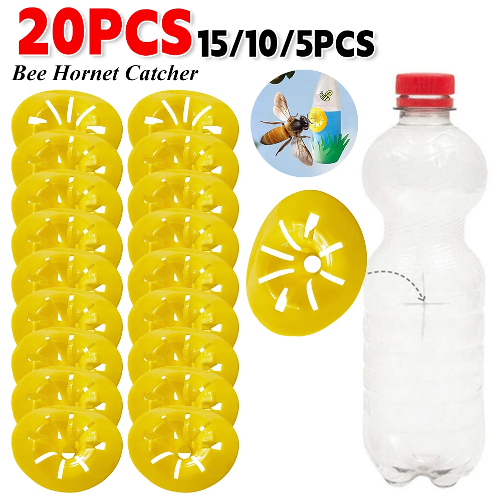 5-20PCS Wasp Trap Fruit Fly Trap Funnel Bee Hornet Catcher Pest Control Flycatcher Flying Insect Trap Garden Farming Supplies