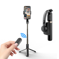 New GS30 Stabilizer Tripod Selfie Stick with Bluetooth Door Open One-piece Live Desktop Stand Wireless Bluetooth Selfie Stick