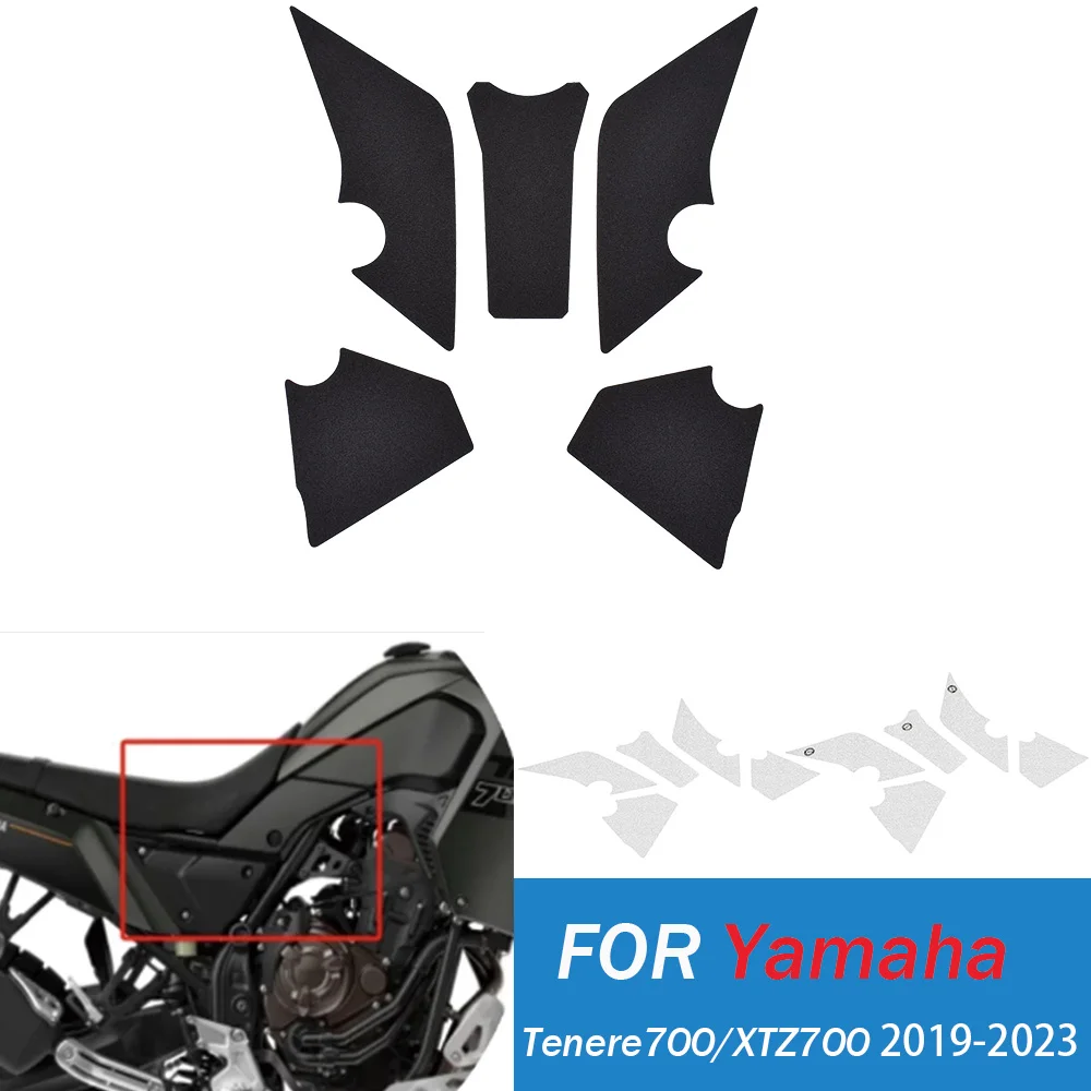 

Для Yamaha Tenere XTZ700, наклейки на бак, защита для масла и газа для модели 2019-2023, комплект мотоцикла, наклейки для защиты колена, детали
