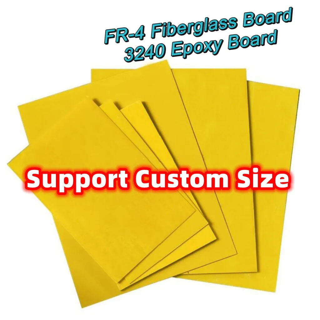 

Yellow FR4 Fiberglass Sheet All-size Customized G10 Epoxy Plate 3240 FR-4 Epoxy Resin Board Glass Fibre 3D Print DIY