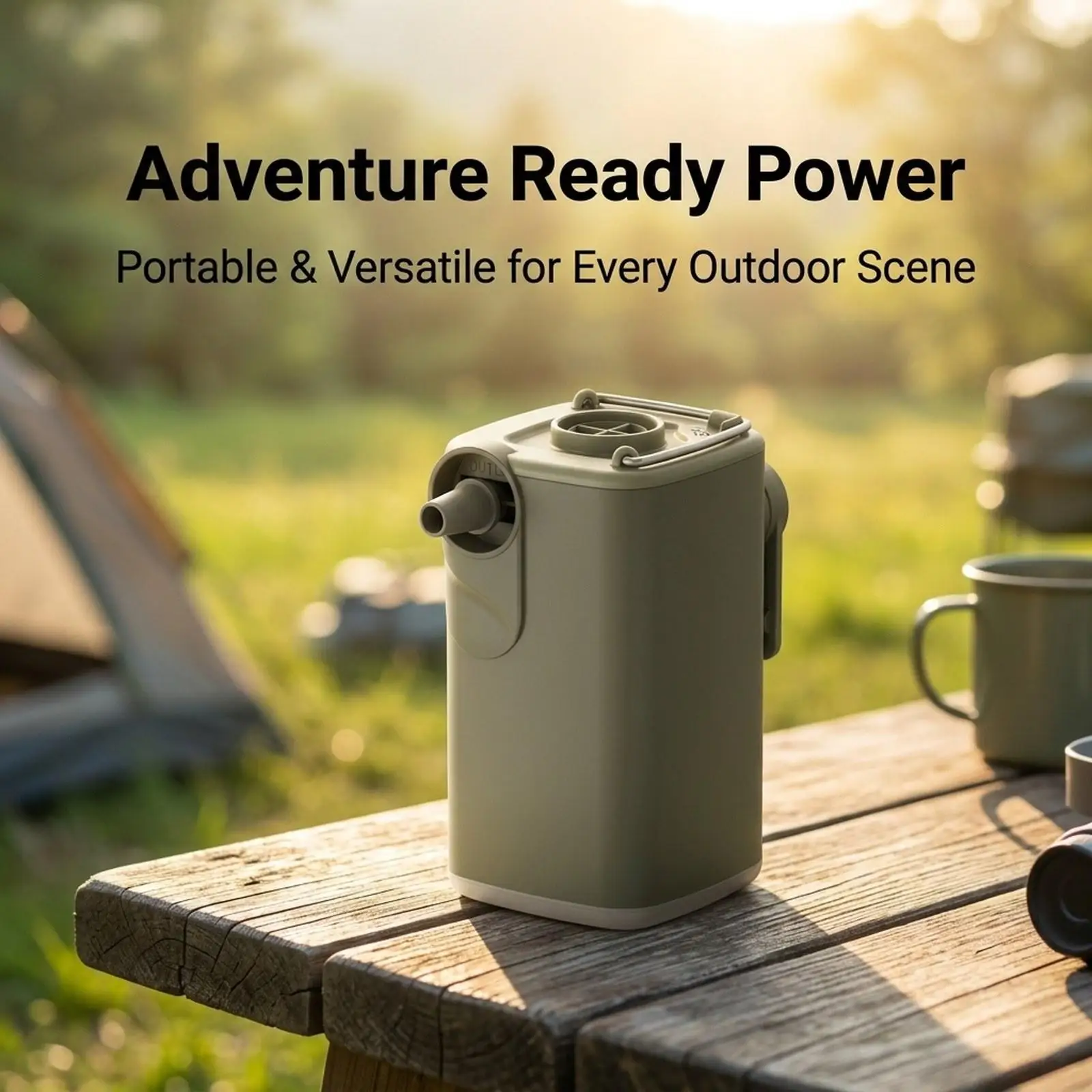 Electric Air Pump Universal Lighting Rechargeable Camping Light Tiny Inflator Inflator Deflator Pump for Air Beds Swimming Rings