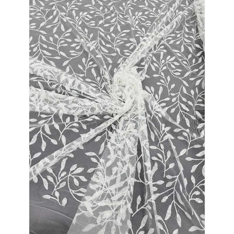 Sparkling Sequined Embroidered Lace For Wedding Gowns Kids Wear Table Decorations Window Treatments And Pet Outfits Accessory