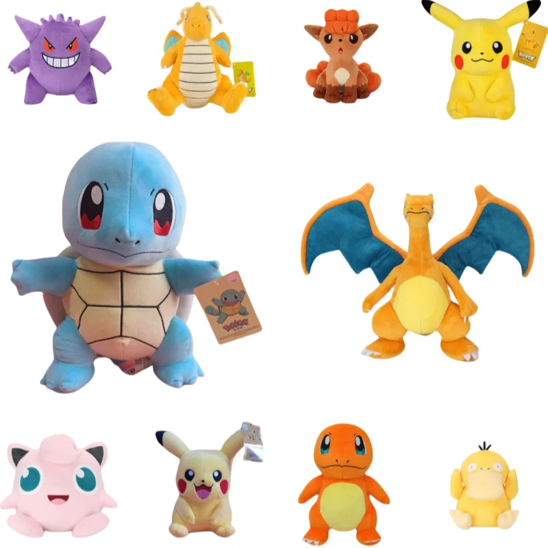 

Pokemon Plush Toys Soft and Cozy Genuine Doll Pikachu Charizard Jigglypuff Squirtle Anime Cute Cartoon Toy Children's Birthday G