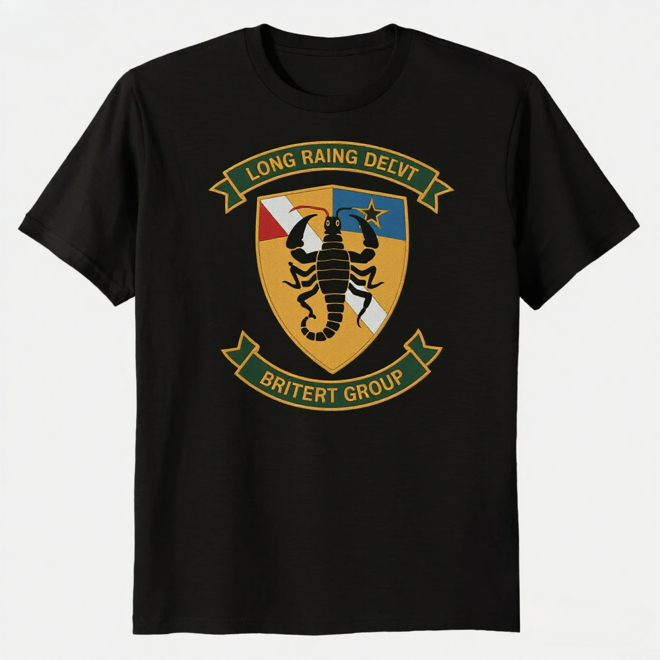 Long Range Desert Group British Army Desert  Scorpio Badge T-Shirt 100% Cotton O-Neck Summer Short Sleeve Casual Mens T-shirt