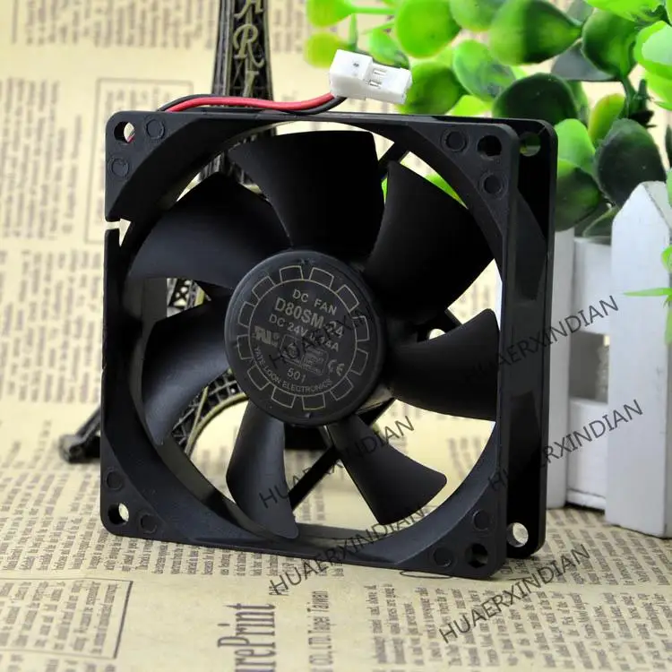 جديد/D80SM-24 8 سنتيمتر 24 فولت 0.14A مجموعة مروحة التبريد التجمع