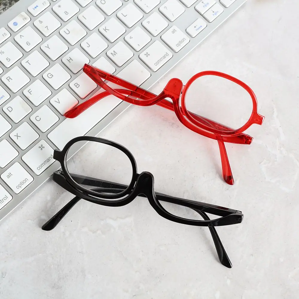 

Rotatable Vision Care Single-sided Makeup Glasses Presbyopia Eyeglasses Folding Reading Glasses Single Frame