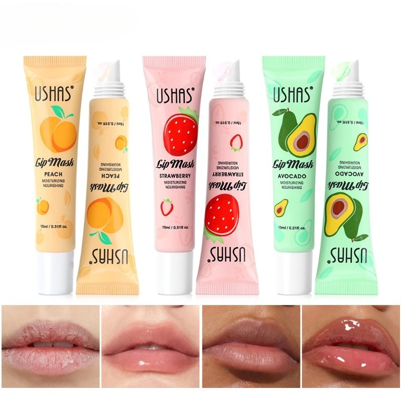 Weiche Tube-Lippenmaske und Balsam, tägliche nährende Behandlung mit Vitamin E zur Entfernung schuppiger Lippen und zum Schutz der Feuchtigkeit, Schönheit