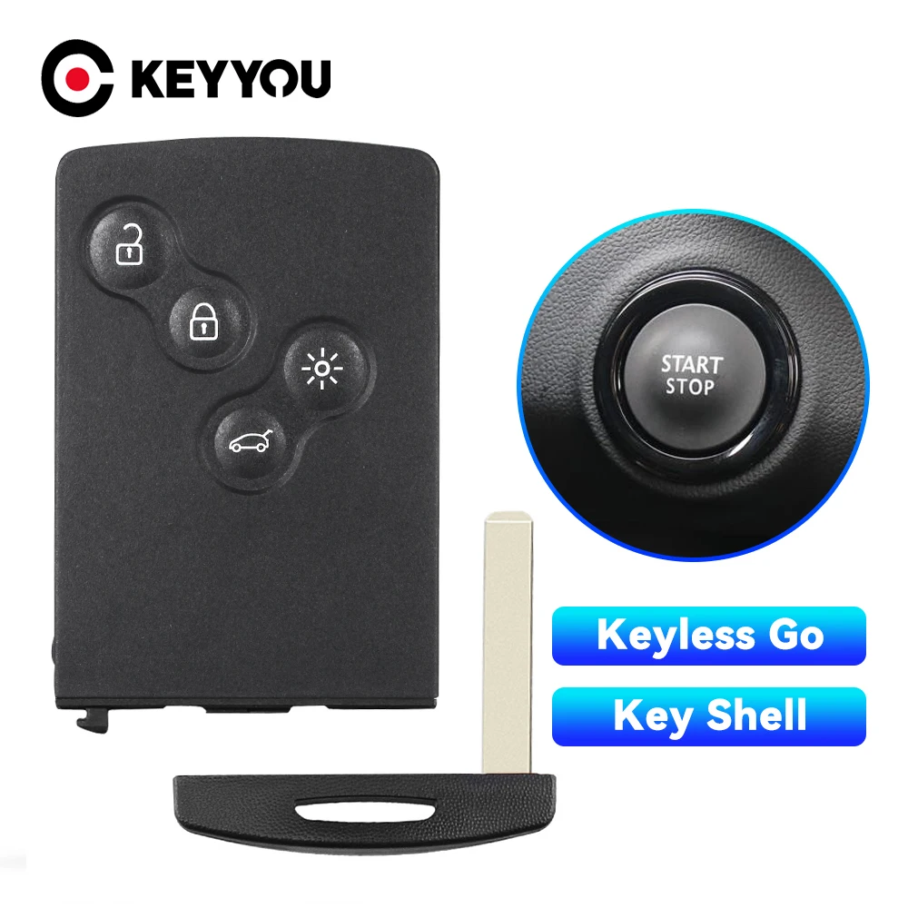 

KEYYOU 1 шт. для безключевого автомобиля для Renault Megane Laguna Koleos