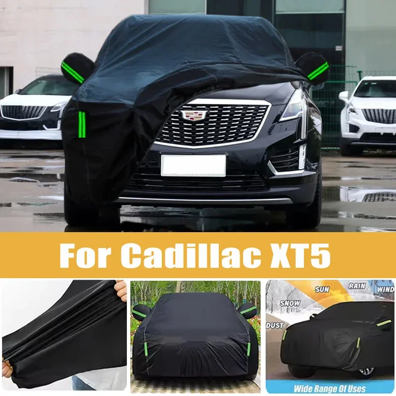 

For Cadillac XT5 Full Car Cover Four Seasons Outdoor Sun Anti UV Rain Snow Dust Protection Oxford Cloth Accessories