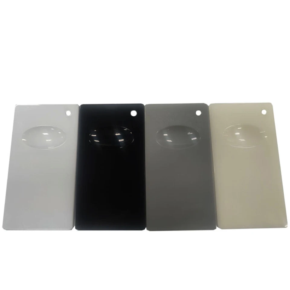 100 pcs Plastic Convex Powder Coated Test Panel For Powder Coating,Water Paints, Powder Paint, inks Color&Finish Show CQ-2