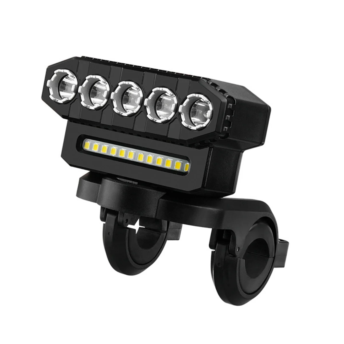 LED Bike Headlight LED Light Bar Bicycle Front Light Power Bank Type-C Charging Bicycle Accessories,Style 2