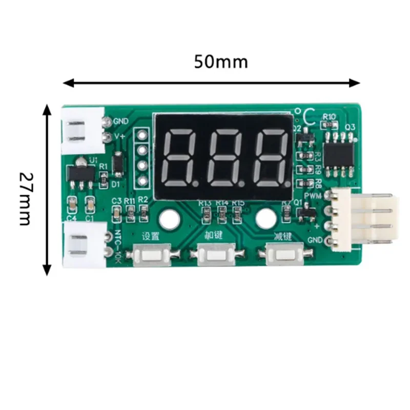 DC 12V PWM Temperature Detector Probe Controller Module 4-Wire Temperature Fan Controller Governor For PC Fan STK IC-A32R