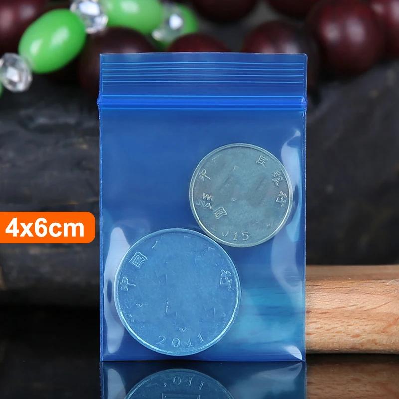 200pcs Reclosable Small Gift Packaging Bags Cookies Jewelry Smell Proof PE Zip Top Bags Pouches Mini Plastic Zip Lock Bag