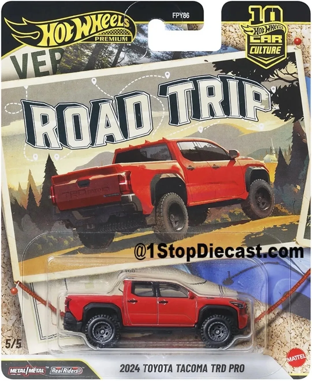 Hot Wheels Premium 2026 Car Culture Road Trip Benz Toyota Chevy Subaru Land Rover 1:64 Diecast Alloy Metal Collectible Car Model