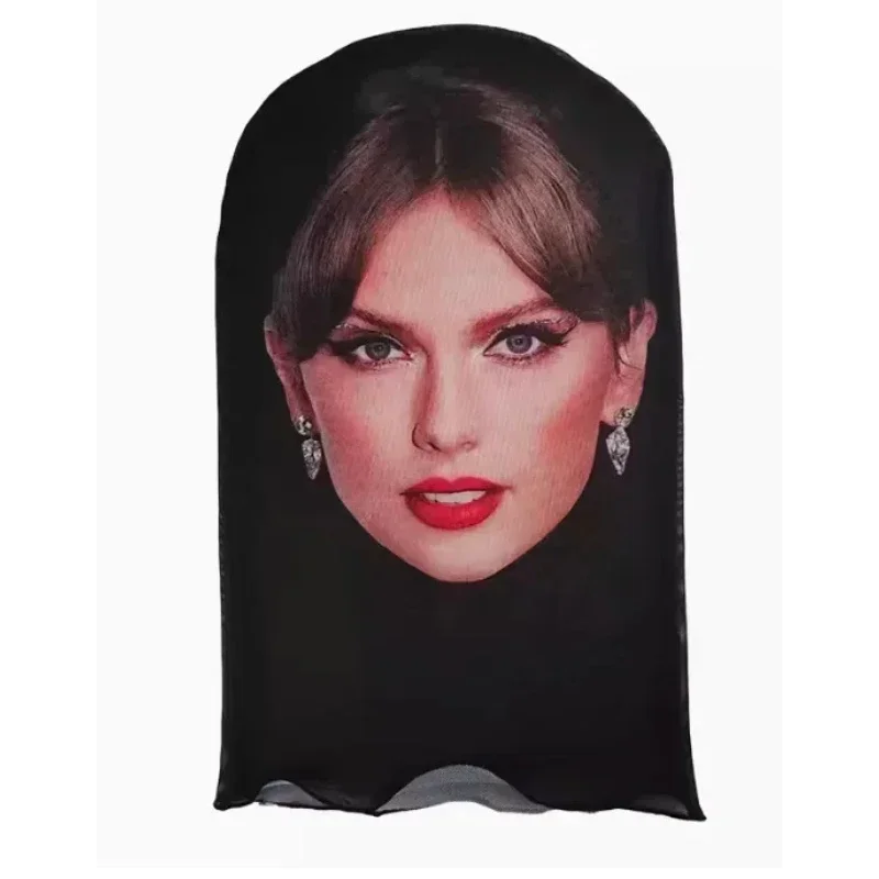 3D-gedruckte Kanye-Maske, elastisches Netz, Vollgesichtsmaske für Männer und Frauen, Cosplay, Kopfbedeckung, Hip-Hop, modische Sturmhaube, Kapuze, Hut, Kopfbedeckung