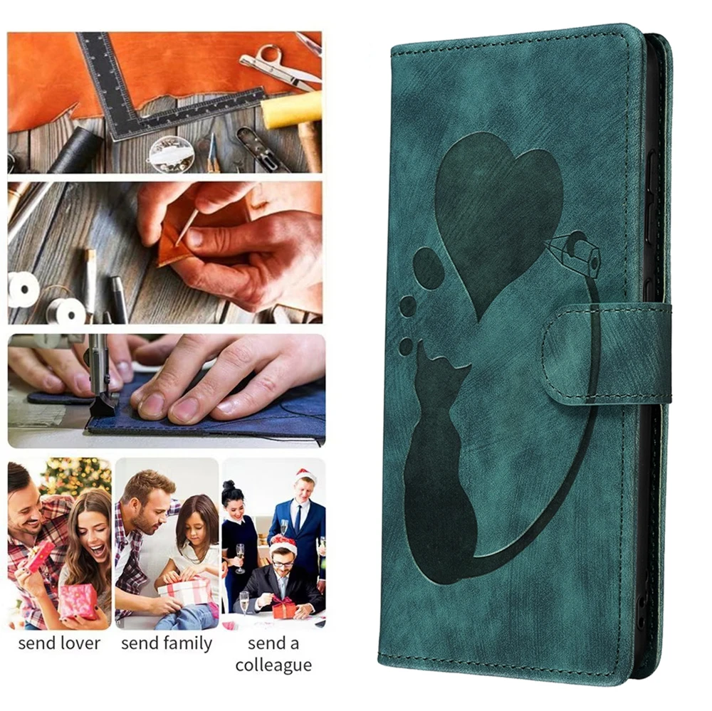 Luxury Leather Wallet Flip Case For Xiaomi Redmi Note 13 Pro/Note 13 Pro Plus 4G 5G | Magnetic Closure & Card Slots Phone Cover